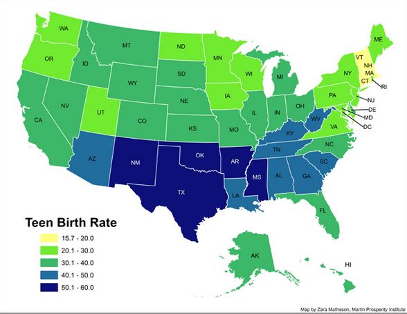 teen birth rate