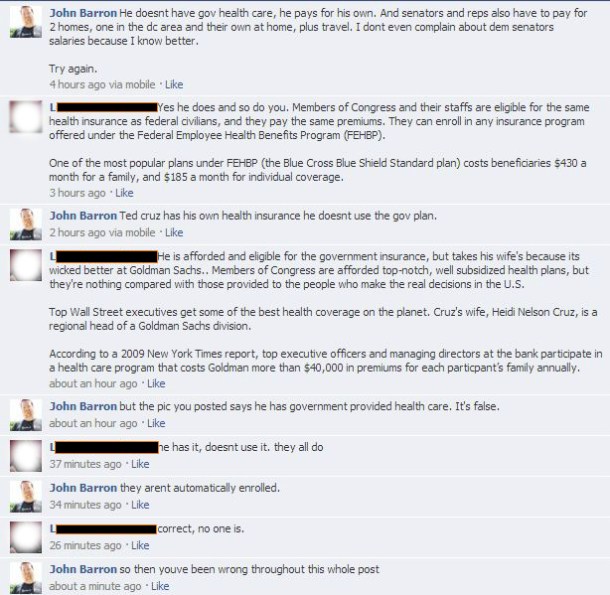 Senator Ted Cruz Healthcare